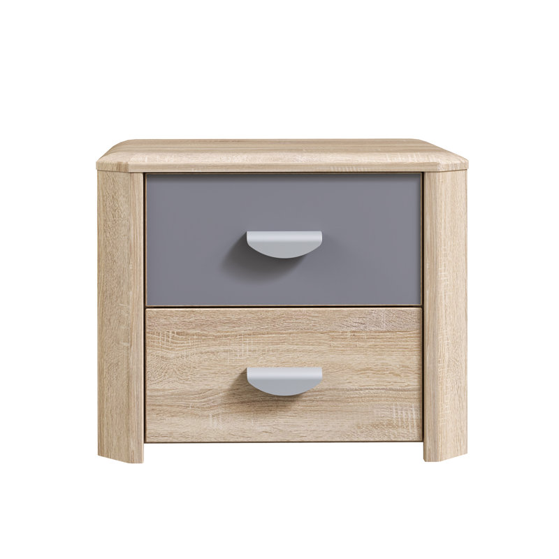 Bramley 53.8cm W Manufactured Wood Bedside Table