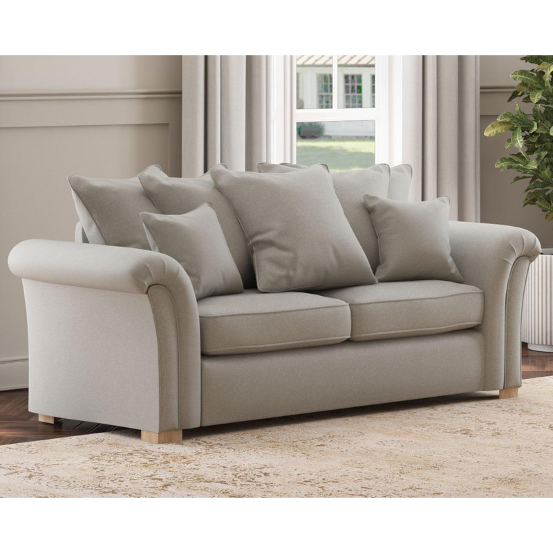 Castleacre Three Seater, Scatter Back, Mink
