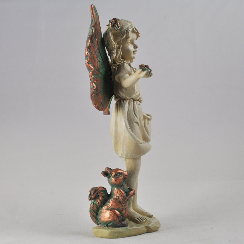 Arundel Forest Fairy Standing with a Squirrel Statue