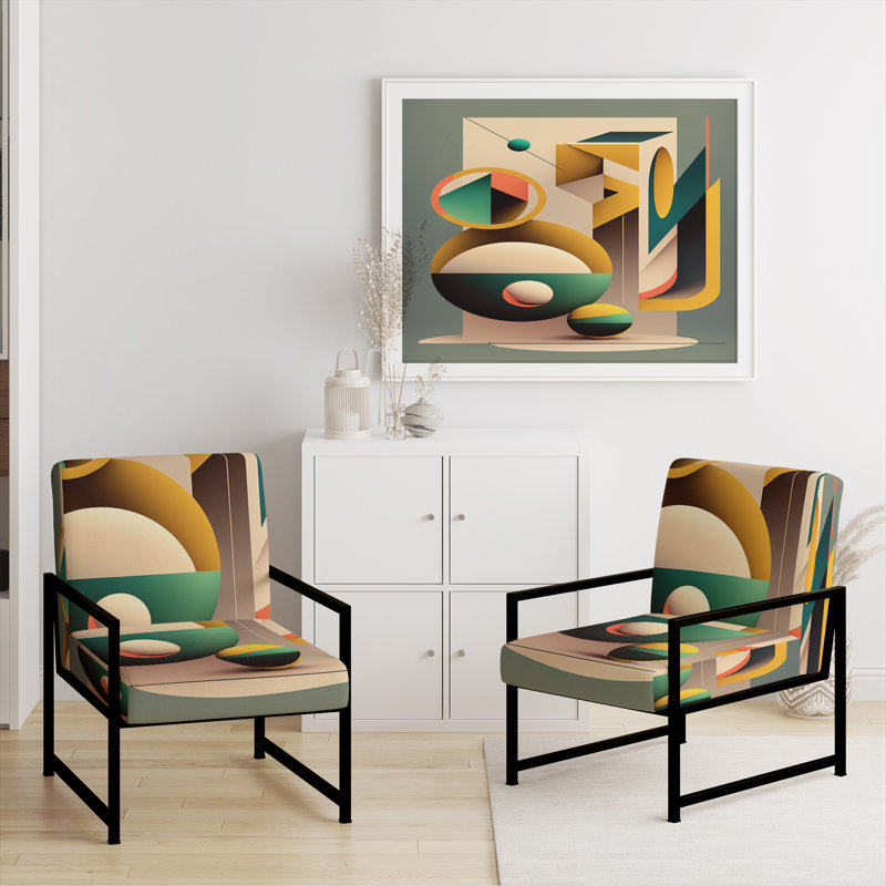 Fauteuil d'appoint rembourré Briadale, Noir, noir, noir, noir