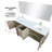 Lancy 80 in W x 20 in D Double Bath Vanity and Faucet Set-113282055