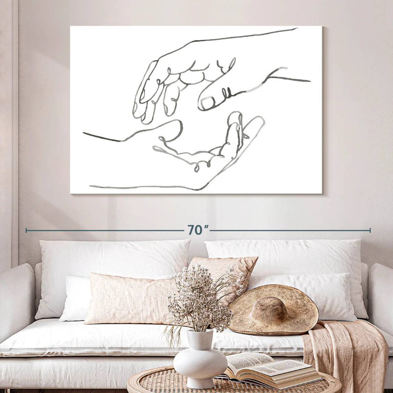 Alcaraz Gestures in Hand I, 34" H x 51" W