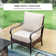 7 - Person Outdoor Seating Group With Rocking Lounge Chairs & Optional Fire Pit Table