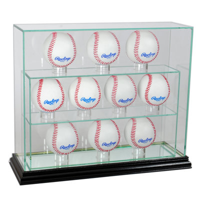 Perfect Cases And Frames 14'' W 4'' D Baseball Glass Ball / Puck Case