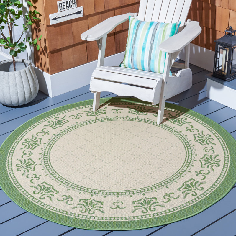 Tapis oriental d'intérieur / extérieur Saboun Performance, Rond 5 pi 3 po