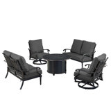 Paigan Outdoor 6 - Piece Conversation Set