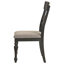 Chaise d'appoint en bois (ensemble de 2)