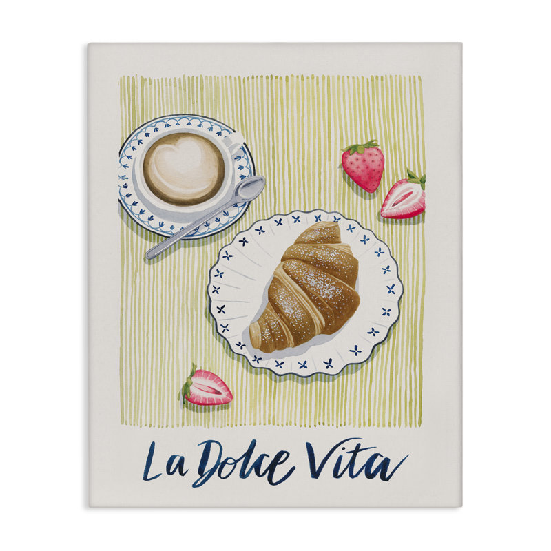  Art mural sur toile La Dolce Vita par Grace Popp, H 30 po x l 24 po