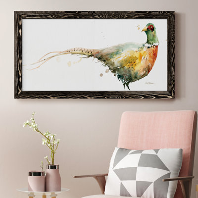 Récolte de faisans - Peinture sur toile encadrée