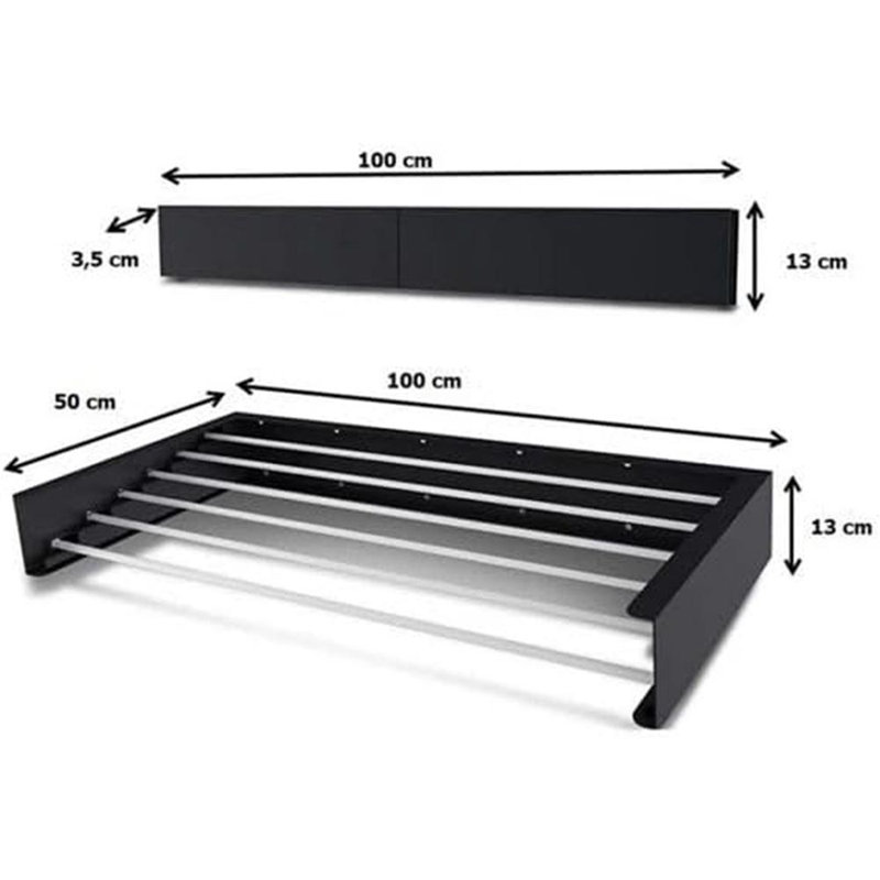 10cm Wall Mounted Clothes Rack