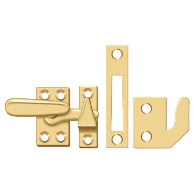 Hardware, PVD Polished Brass, 2" H x 1.9 W x 2" D
