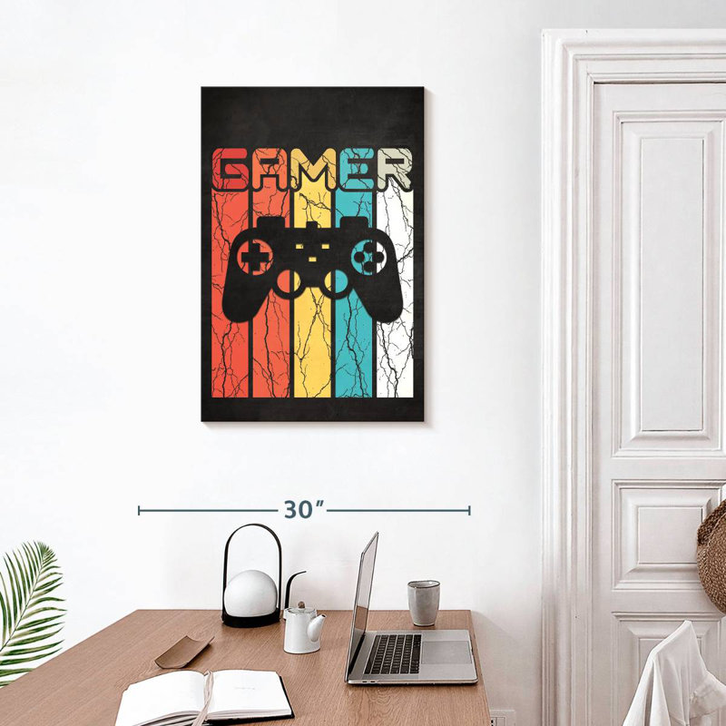Enseigne personnalisée colorée Gamer, 30" H x 20" W