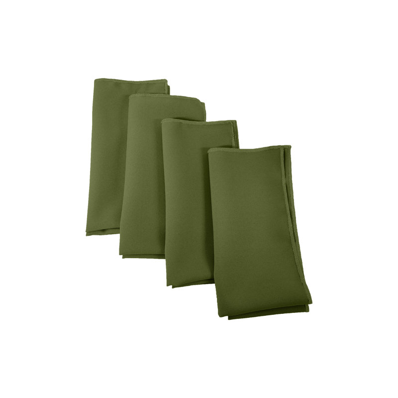 Polyester Square Napkin - Basics by Wayfair™, Dark Sage, Set of 4