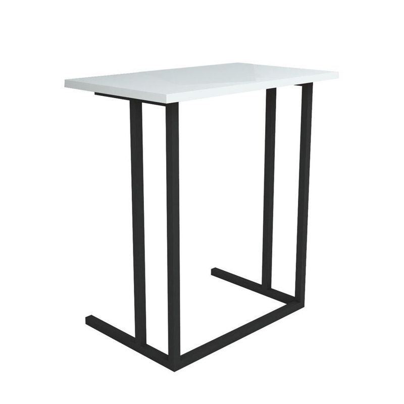 Ajda Rectangle 60cm L Computer Table, White