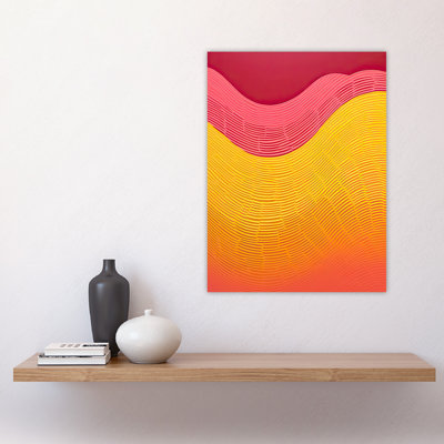 Wall Art Print Abstract Minimalism Yellow Gradient Poster Picture