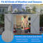 Outdoor Waterproof Garden Tool Storage Sheds With Floor Frame