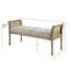 Banc rembourré en mélange de polyester Bashiri