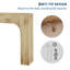 Console 47 po Farmhouse, table d'entrée étroite en bois derrière le canapé-1221415336