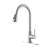 Single Handle High Arc Pull Out Kitchen Faucet,Single Level Stainless Steel Kitchen Sink Faucets With Pull Down Sprayer