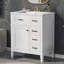 Ensemble de meuble-lavabo avec tiroir et cadre en bois aggloméré-192898855
