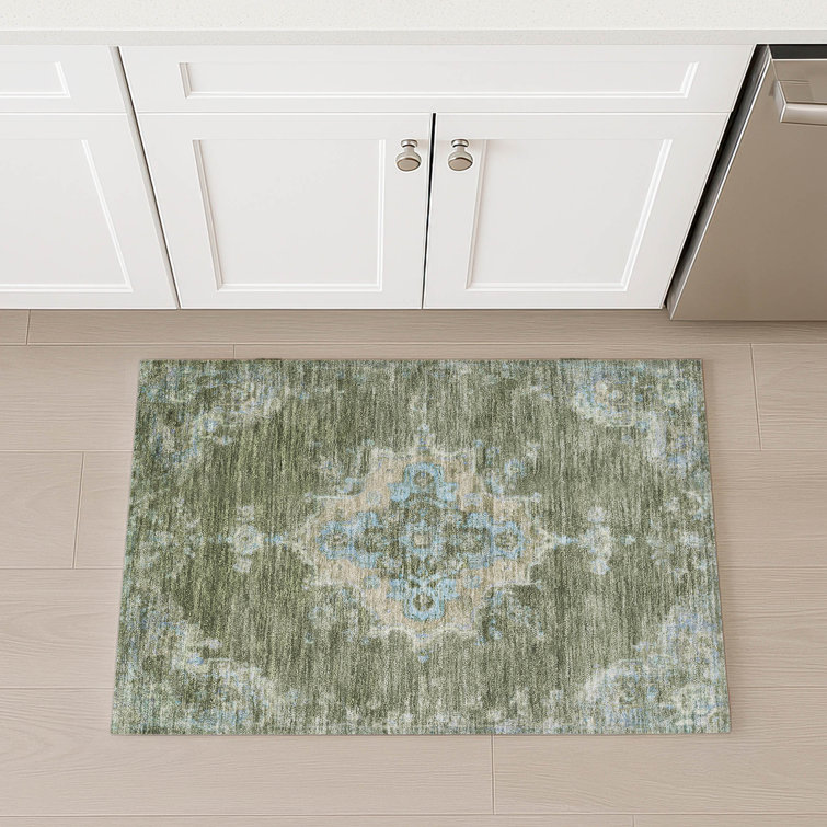 Machine Washable Indoor/Outdoor Bingel ACN2321 Global Rug