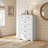 Tall 6-Drawer Dresser for Bedroom, Modern Wooden Chest of Drawers with Metal Handles, Anti-Tipping Design, Sturdy and Stable Storage Organizer for Living Room, Entryway, Home Office-244043293