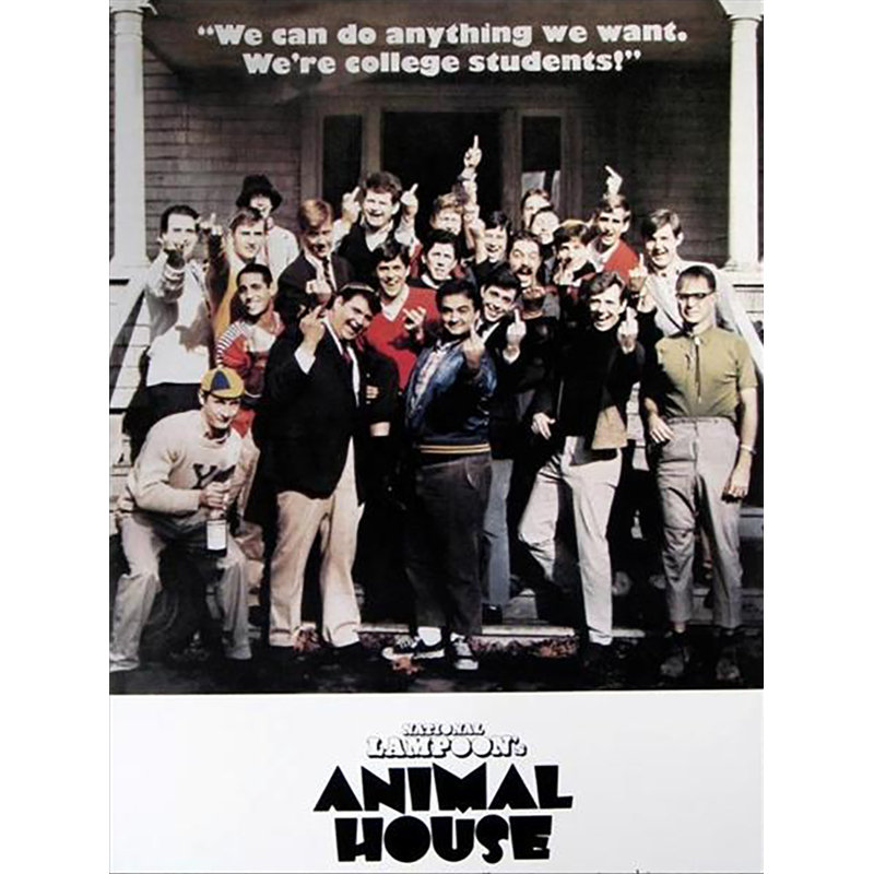 « Animal House », impression d’art graphique sur papier, H 36 po x l 24 po x P 0,1 po, Papier non encadré