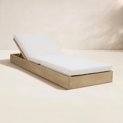 Adriatic 27'' Outdoor Acacia Chaise Lounge