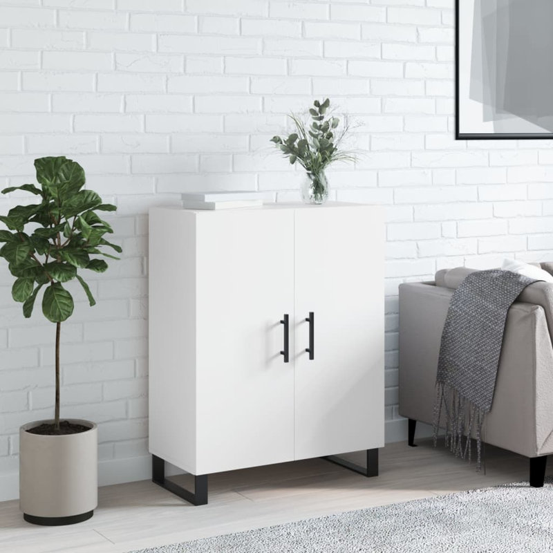 Malaree 2 - Door Rectangle Accent Cabinet, White