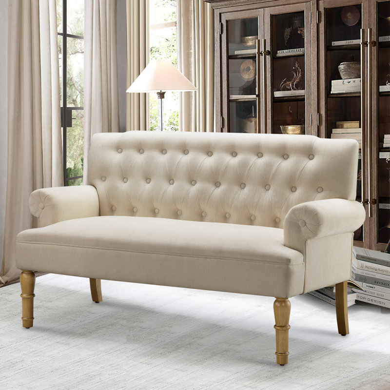 Loveseat Sofas for Living Room in a Box Sofa Para Sala , Linen, Beige