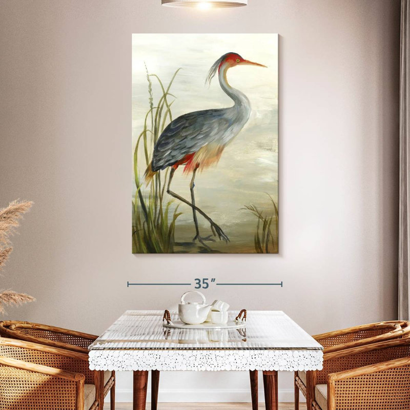 Grey Heron, reproduction sur toile, H 51 po x l 34 po x P 1,25 po