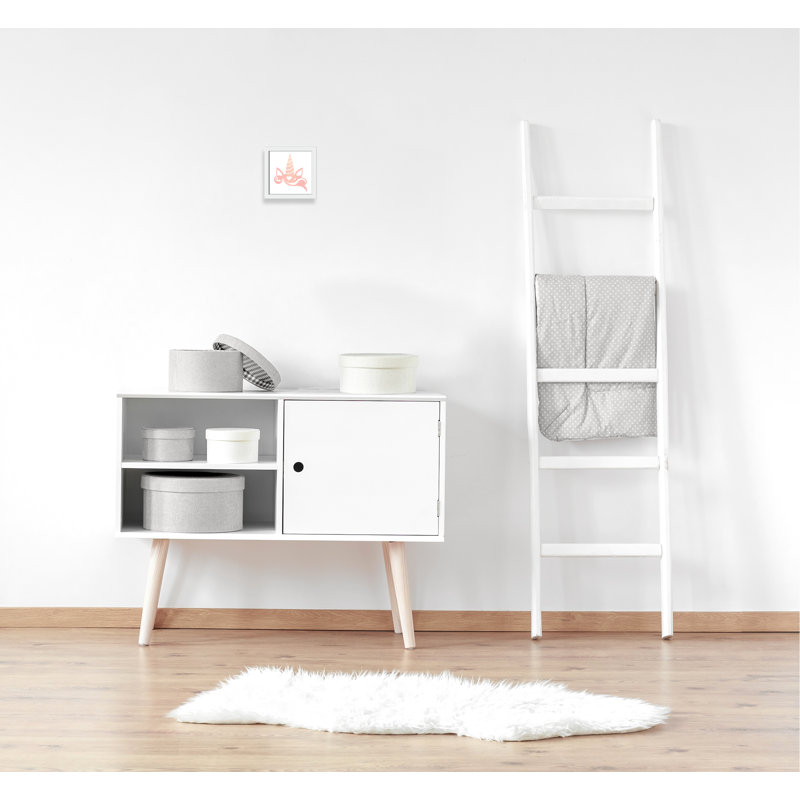 Adhésif décoratif «Be the Unicorn 1» Be a Unicorn, 8" H x 8" W x 1.18" D, Encadré de boîte blanc