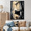 «Beige Canal Serene Waterway Jet - Cityscapes», reproduction sur toile
