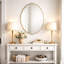 Miroir mural en métal 31 po H-842501135