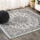 Nate Boho Medallion Textured Weave Gray/Black Indoor/Outdoor Rug