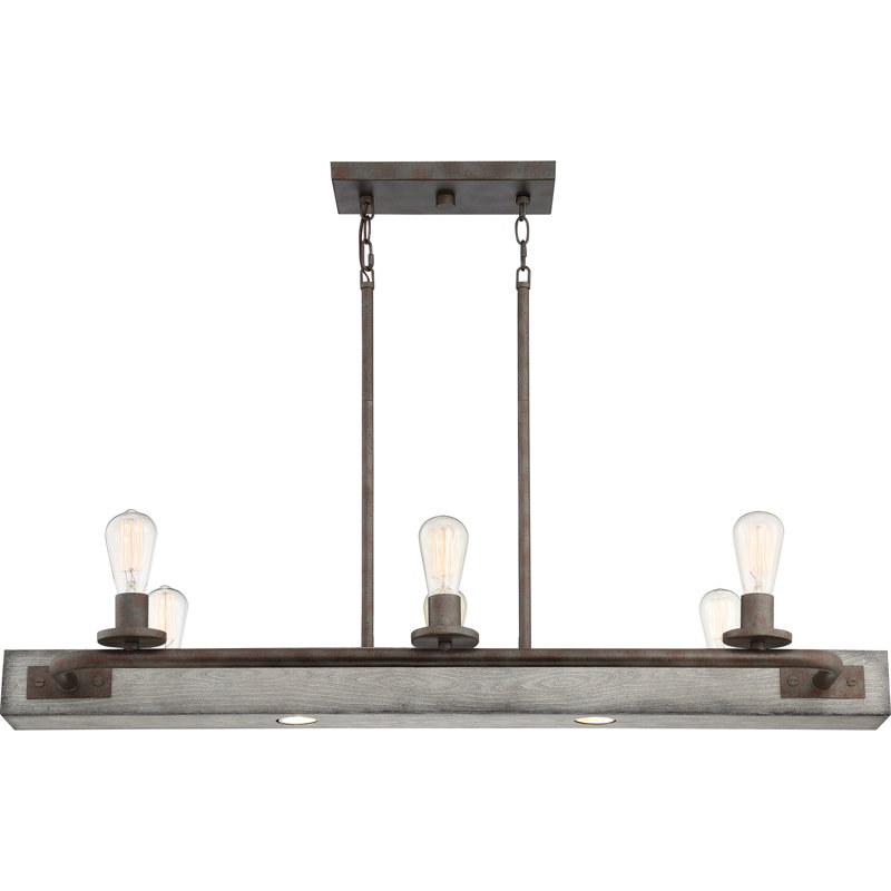 Luminaire suspendu 6 lumières pour îlot de cuisine