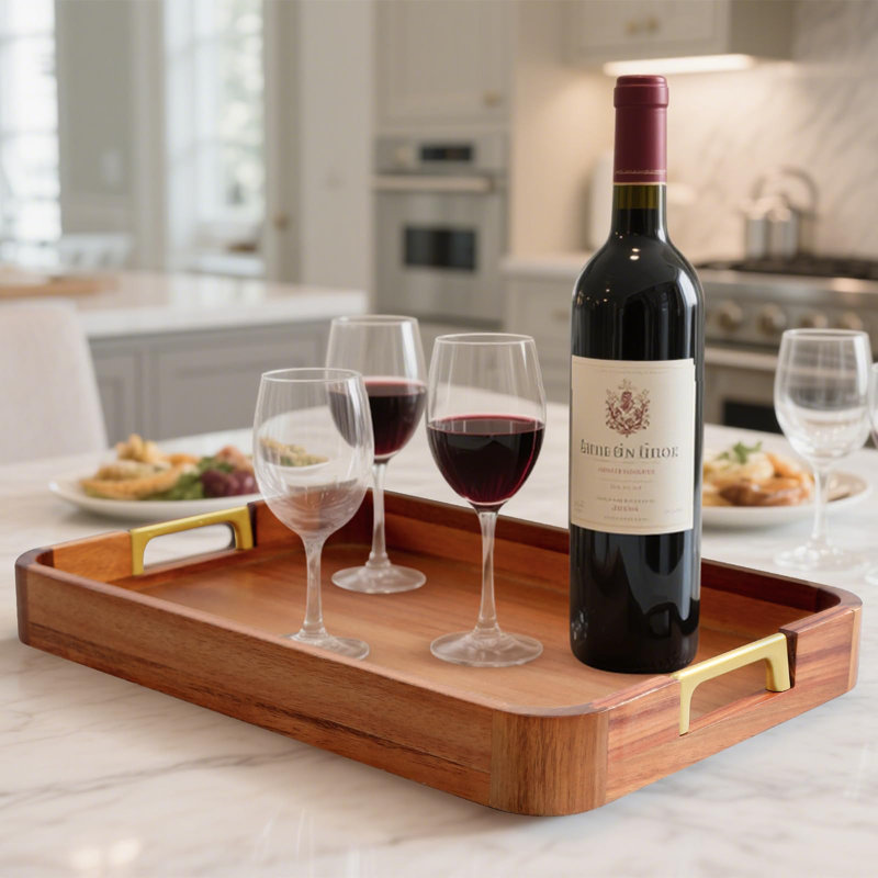 Union Rustic Wood Tray