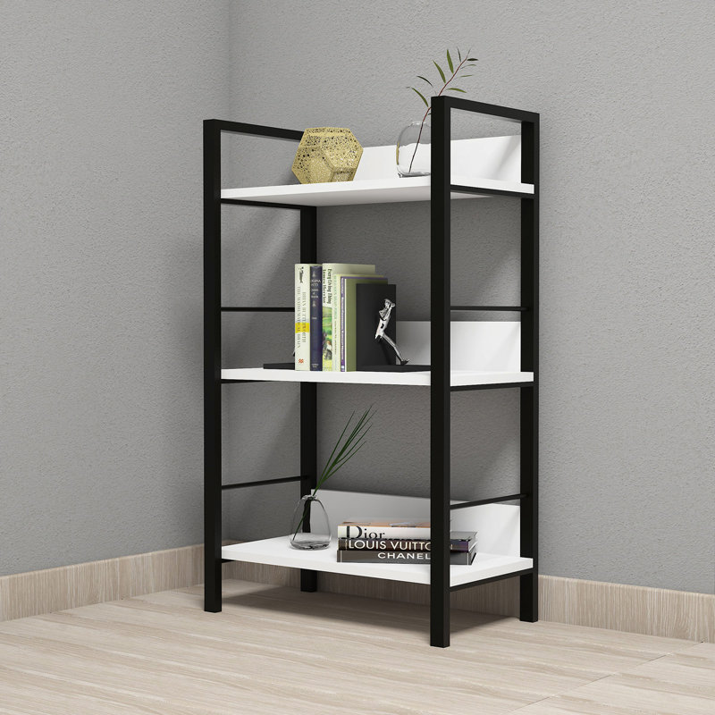 Forough 101cm H Standard Bookcase, 101cm H x 60cm W x 33cm D, White