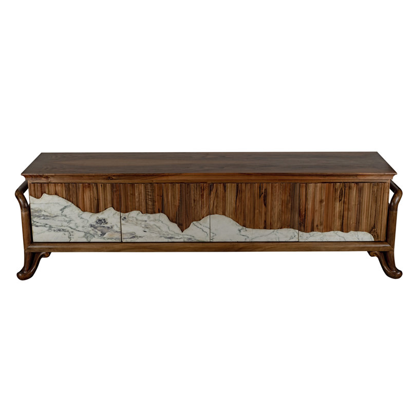 Crédence de rangement en bois massif l 92,91 po