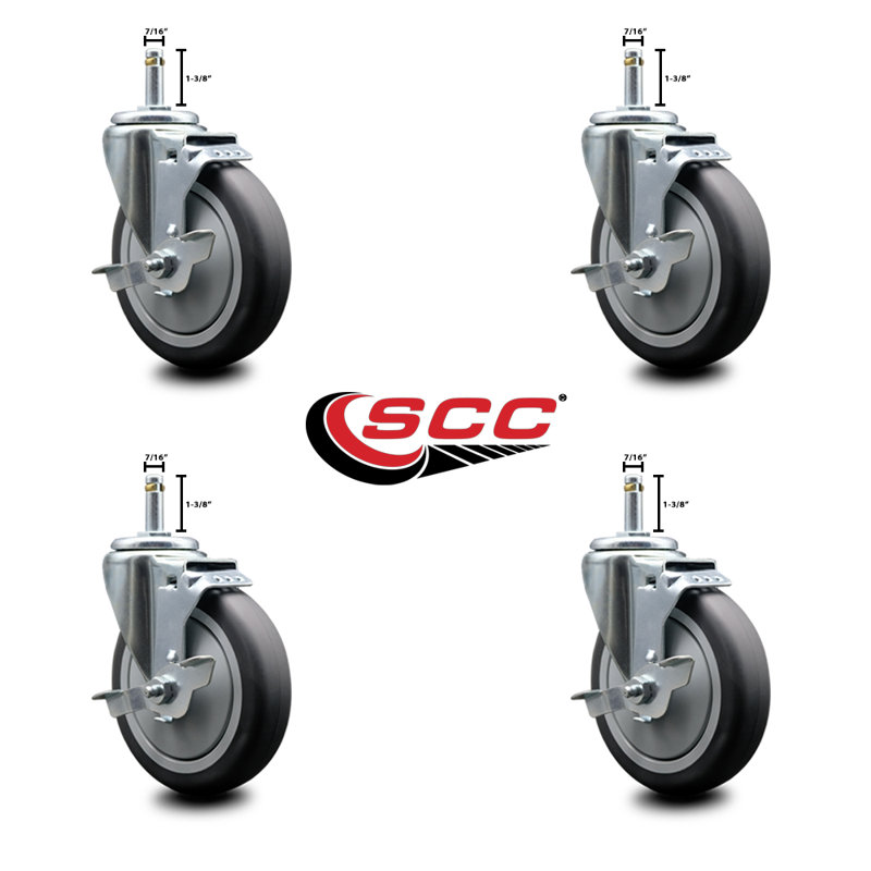 FG9T4200BLA FG9T4300BLA FG9T4400BLA Ensemble de roulettes Rubbermaid