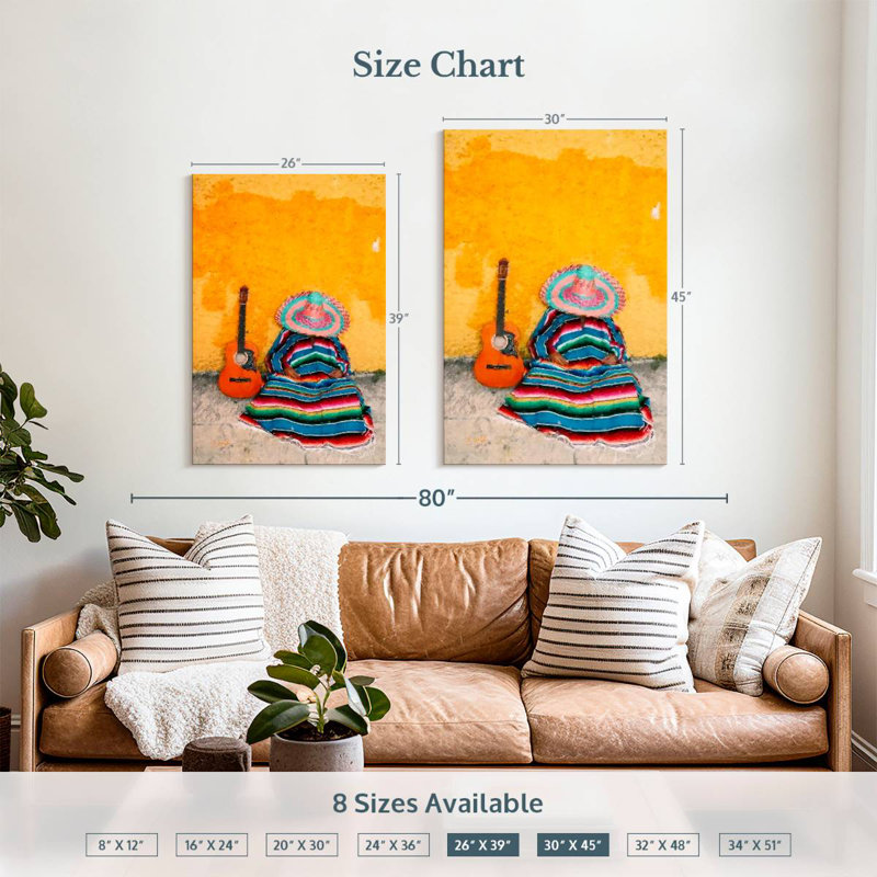 Siesta mexicaine, H 39 po x l 26 po