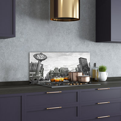 50cm W x 100cm L Glass Peel and Stick Panel