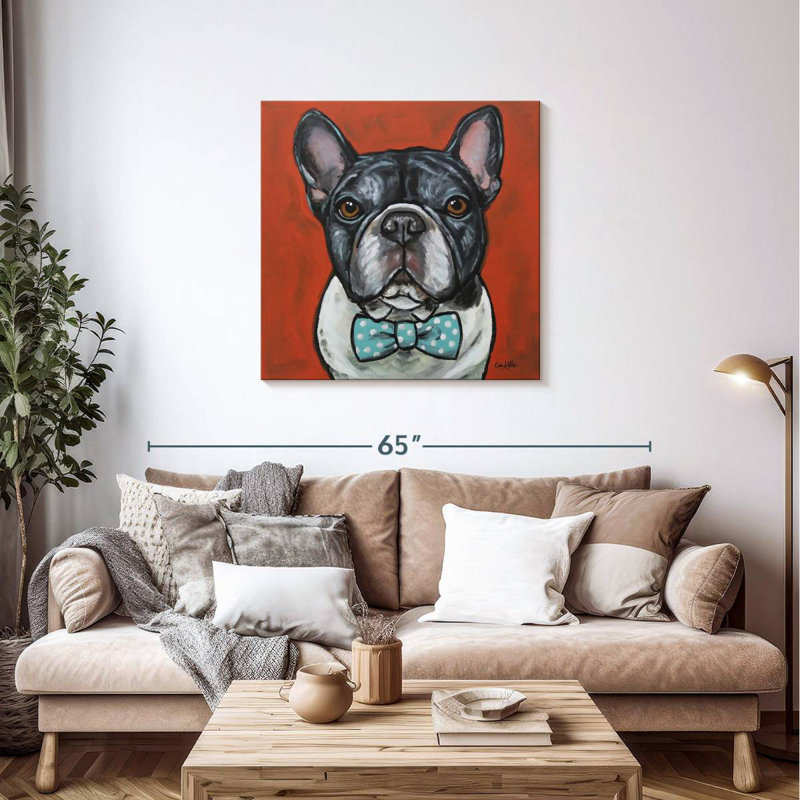 Crowle Frenchie Louie, 36" H x 36" W