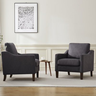 Fauteuil avec pieds en bois massif