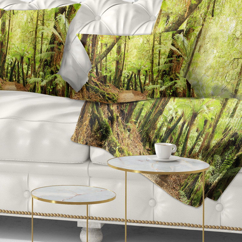 Coussin décoratif paysage de photographie rainforest