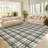 Plaid Washable Rugs Area Rugs for Bedroom Modern Living Room Rugs Non Slip Tartan Large Area Rugs Non Shedding Throw Rug Stain Resistant Carpet-434739080