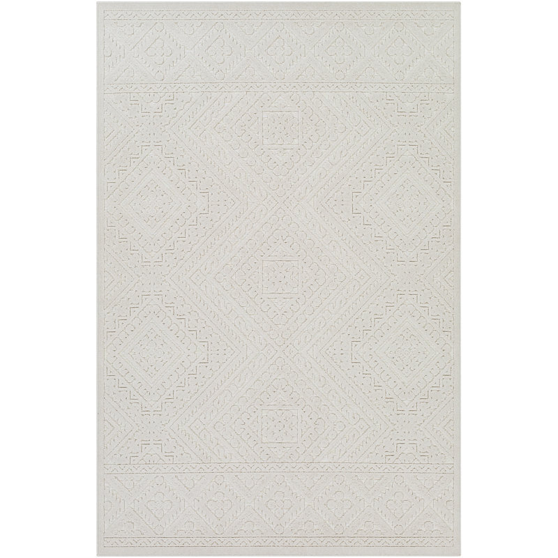 Euramo Boho Cream Area Rug, Rectangle 160 x 220cm