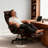 PU Leather  Ergonomic Executive Office Chair, High Back  Office Chair with Footrest-118092974
