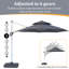 Parasol en porte-à-faux 129,92 po Rosealie-1695526701