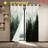 2Pcs Forest Tree Mist Blackout Curtains, Nature Landscape Window Drapes for Living Room Bedroom Home Decor-1212752505